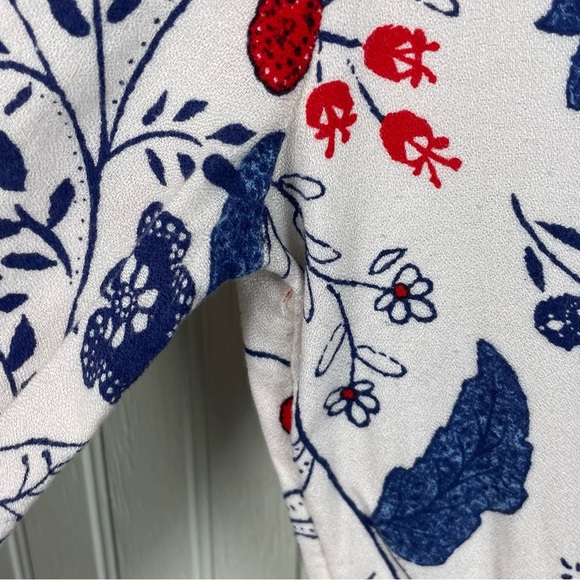 Old Navy Girls Cinch Waist Cream Multicolor Floral Print Skater Dress Size XL 14 - Picture 5 of 10